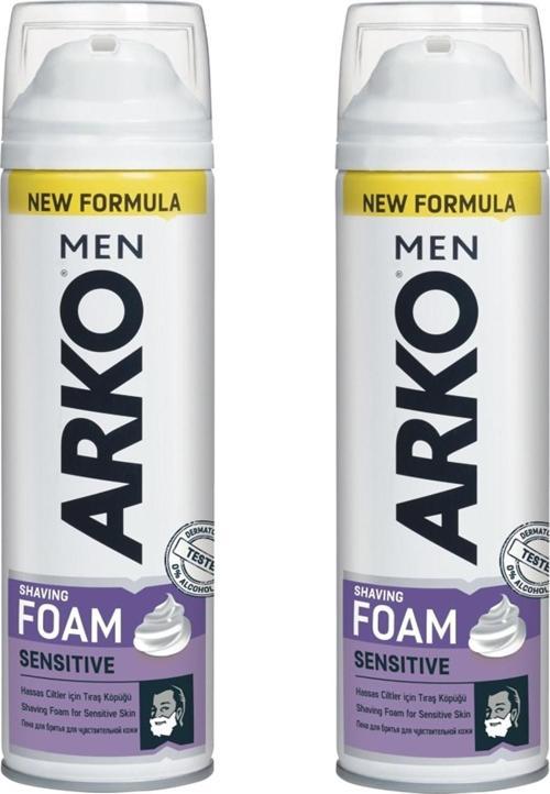 Men Sensitive Hassas Cilt Tıraş Köpüğü 200 ml 2 ADET