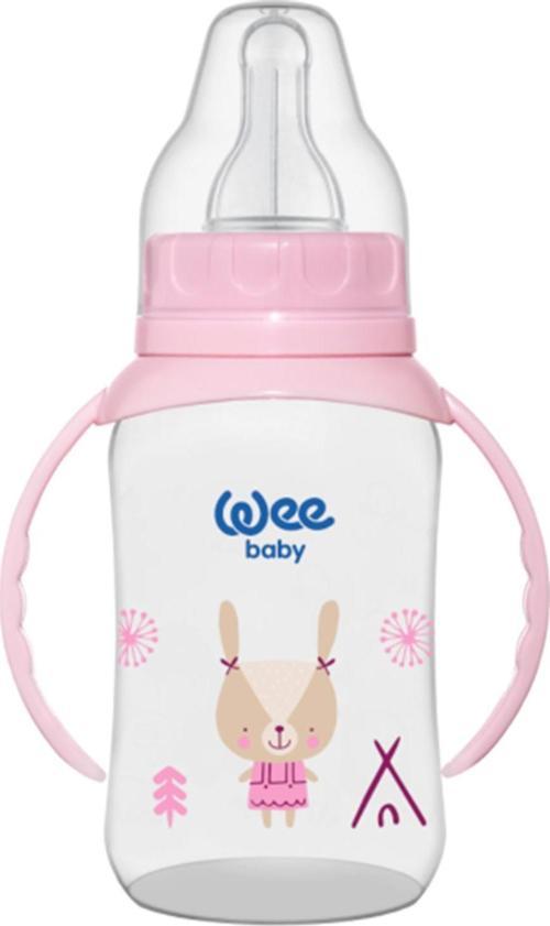 Klasik Kulplu PP Biberon 150 ml Pembe