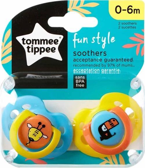 Fun Style Ortodontik Emzik 2'li 0-6 Ay Sarı