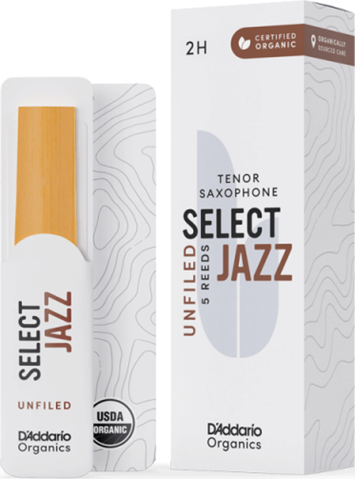 D\'Addario Woodwinds Organic Select Jazz Unfiled Tenor Saksafon Kamışı No:2 Hard
