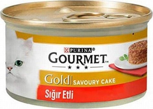 Gold Savoury Cake Sığır Etli Yetişkin Kedi Konservesi 6 Adet 85 Gr - Petshopundan