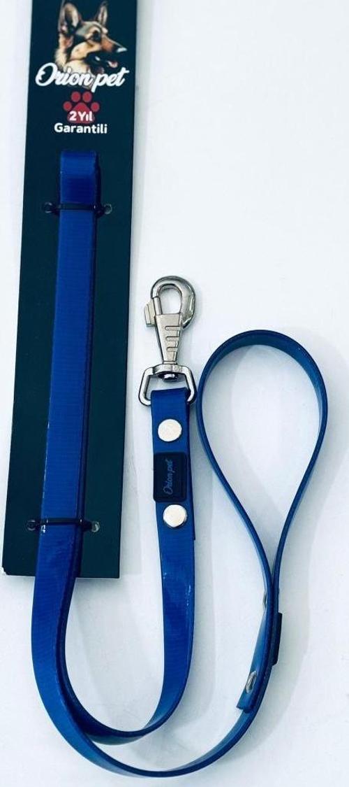 Silikon Kaplı Köpek Gezdirme Kayışı Lacivert 2X127 Cm