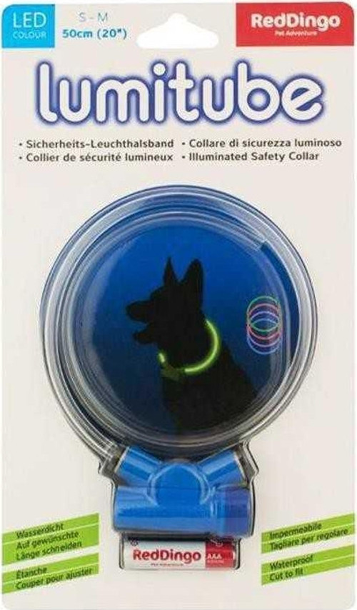 Reddingo Lumitube Mavi Işıklı Köpek Boyun Tasması Small Medium 50 Cm