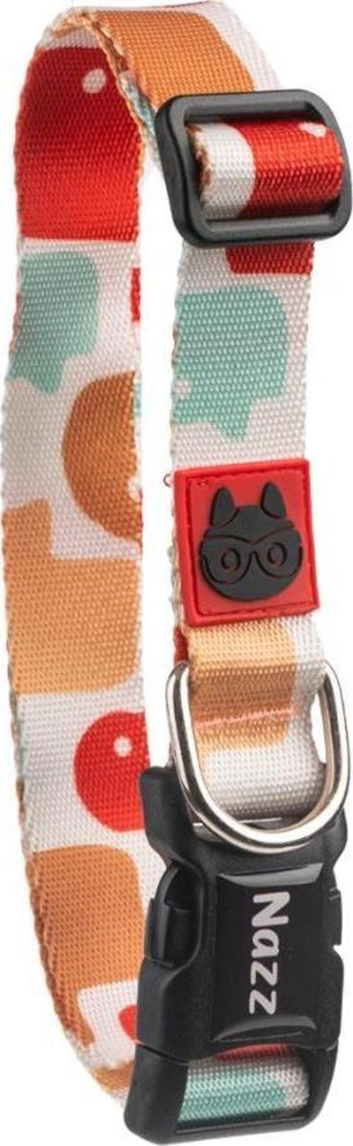 Nazz Köpek Boyun Tasması Adamlı Beyaz Small 1,5X34 Cm