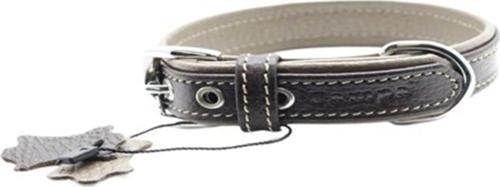 Yumuşak Dokulu Gerçek Deri Flatiron Köpek Boyun Tasması Kahverengi Toprak 2x35 Cm
