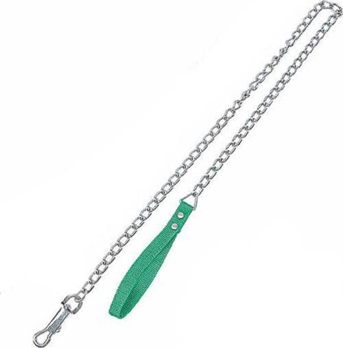 Yumuşak Dokulu Yeşil Köpek Gezdirme Zinciri 3.5 mm x 120 Cm