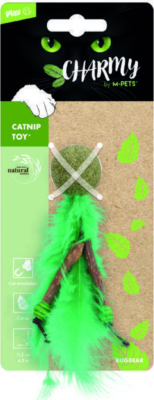 Charmy Bugbear Catnipli Kedi Oyuncağı Yeşil