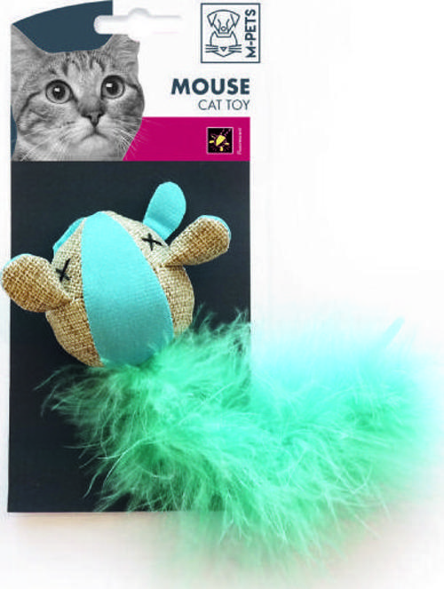 Mouse Kedi Oyuncağı Tüylü Fare 17x7x4 Cm