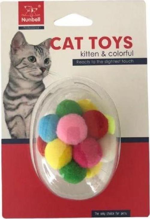 Kedi Oyuncagı Gökkuşagı Top