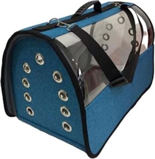 Pet Pretty Flybag Şeffaf Çanta Büyük Boy Mavi 30x30x49 Cm 