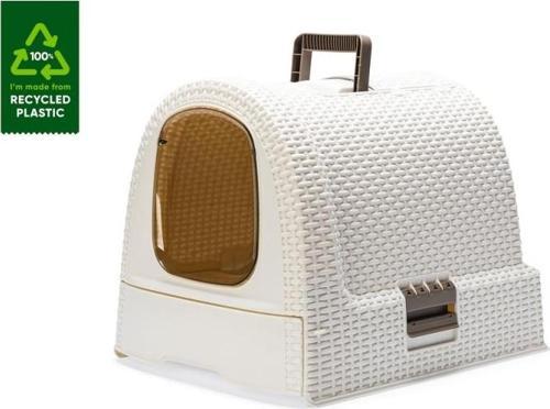 Karlıe Plastik Kedi Tuvaleti Beyaz 51x38,5x39,5 Cm