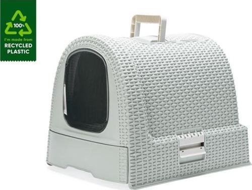 Karlıe Plastik Kedi Tuvaleti Gri 51x38,5x39,5 Cm