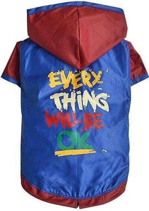 Mavi Kırmızı Yağmurluk XSmall