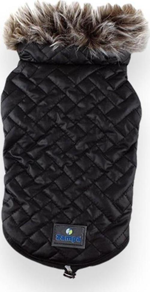 Supreme Yakalı Kürklü Mont Siyah 2XSmall