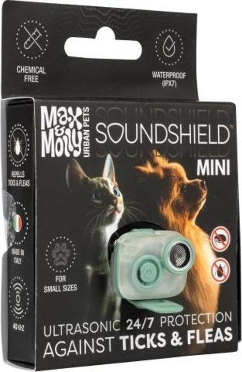 Max Molly Soundshield MINI Ultrasonik Pire ve Kene Kovucu Tasma Siyah