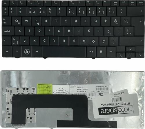 HP Mini 110-1101, 110-1200 Uyumlu Laptop Klavye Siyah TR