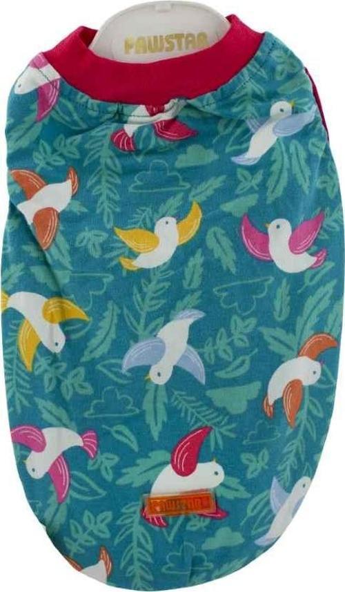 Kuş Desenli Bird Köpek T-Shirt Large