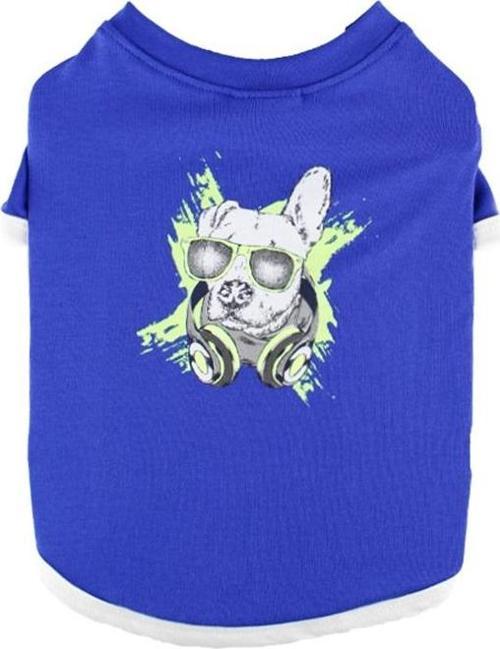 Cool Dog Neon Baskılı Mavi Kedi Köpek T-Shirt XLarge