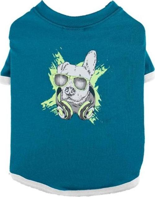 Cool Dog Neon Baskılı Yeşil Kedi Köpek T-Shirt XSmall