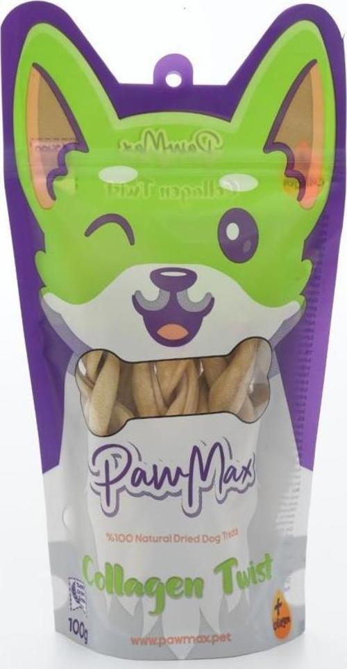 Kolajen Örgü Doğal Kurutulmuş Köpek Ödül Maması Collagen Twist 100 Gr