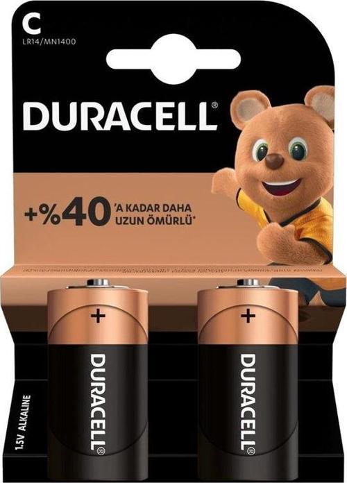 DURACELL LR14/MN1400 C ORTA BOY PİL (2Lİ PAKET)