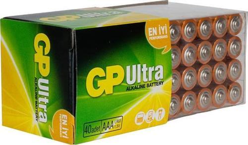 GP 24AU R03 ULTRA ALKALİN AAA İNCE KALEM (40LI PAKET FİYATI)