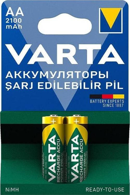 VARTA NI-MH 1.2 VOLT - 2100 MAH HR6 AA ŞARJLI 2Lİ KALEM PİL