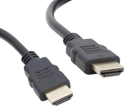 PLASTİK DÜZ SİYAH 1.5 METRE POŞETLİ GOLD UÇLU HDMI KABLO