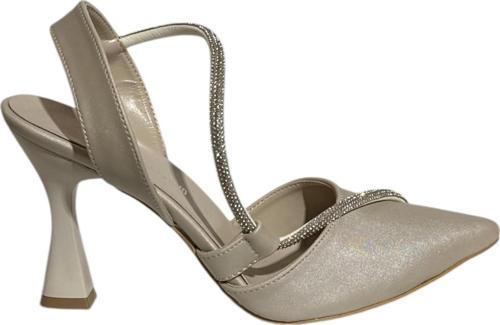 Mg Shoes T0164 Kadın Bilekten Bağlı İnce Topuklu Saten Ayakkabı (Yaz 25)