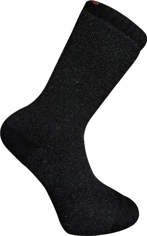 Kuzu Yünü Havlu Erkek Çorabı - Huskey - Siyah - No: 41-44 (13903)