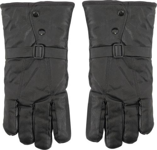 Erkek Deri Eldiven - İçi Peluşlu - Savex - Siyah - 137-E