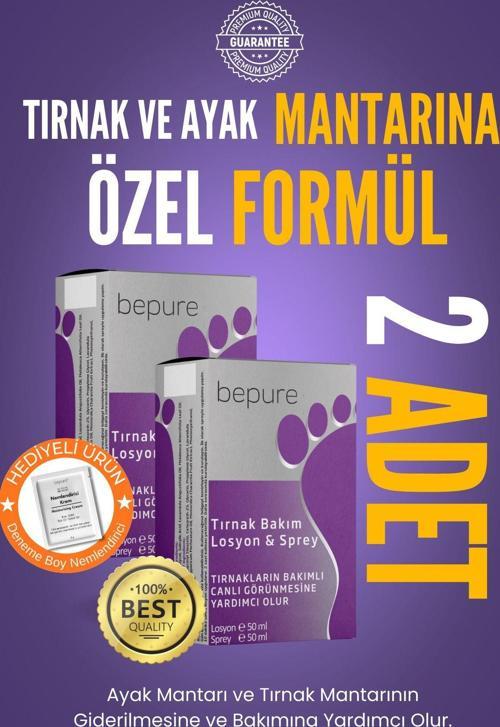 Ayak Ve Tırnak Mantar Bakımı Losyon Ve Sprey Seti 200 Ml (2 X 50Ml Losyon 2 X 50Ml Sprey)