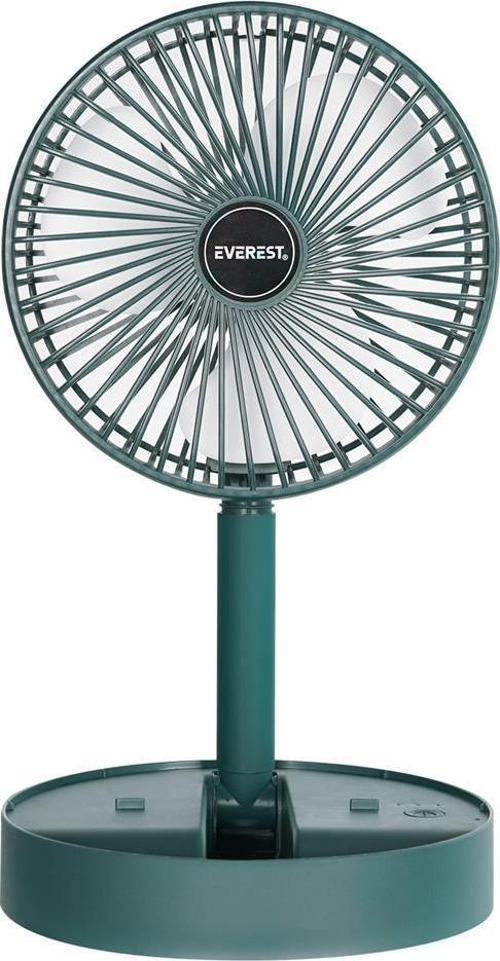 EFN-605 Masaüstü Şarj Edilebilir Yeşil 800mAh Usb Fan