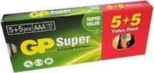 Süper Alkalin LR03 AAA Boy İnce Kalem Pil 5+5li Paket GP24A-5EET