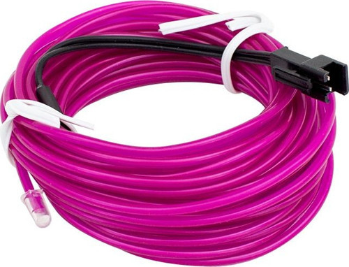 PM-6076 5 Metre 5 Volt USB Adaptörlü Neon Mor İp Aydınlatma Oto Araç Ambiyans Aydınlatması