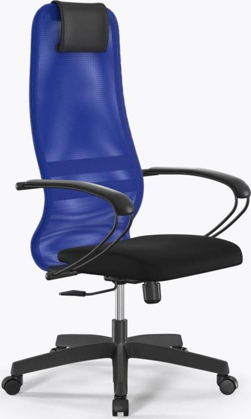 Fileli Ofis Sandalyesi / Yönetici Koltuğu SIT8-B1-8K / 0200080 Mavi-Siyah