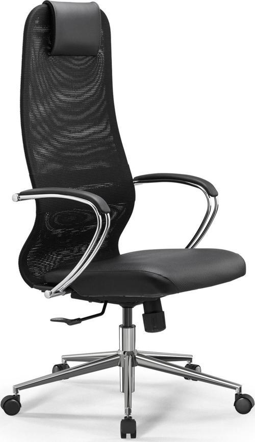SynchroSit 8 Ergonomik Fileli ve Deri Ofis Koltuğu - 1B9.55.1.403  Siyah