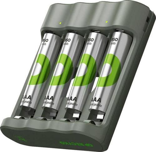 GP RECYKO B441 4 X 950 MAH R03 AAA PİLLİ ŞARJ CİHAZI (GP-B441/100HCER21-2GTLB4)