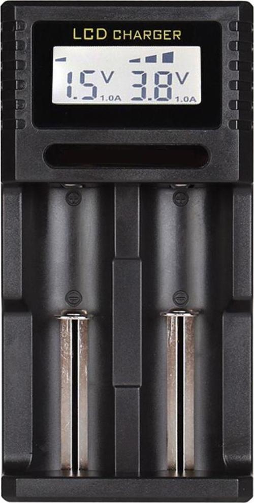 4.2 Volt 2 x 0.5 Amper Pil Şarj Cihazı Li-on Pil Şarj Aleti AA AAA Ni-MH 26650 18650 18350 17500