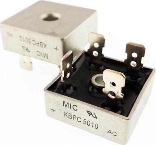 50 A 1000 Volt Kbpc Köprü Diyot 5010 Alternatif Akımı Doğru Akıma Çevirici Dönüştürücü
