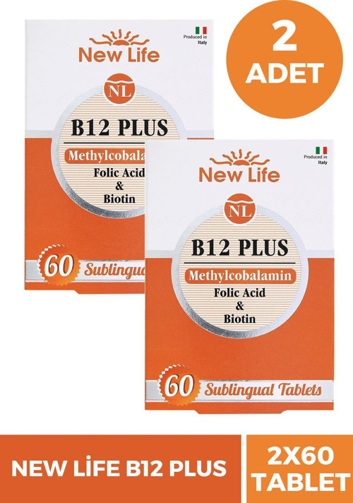 B12 Plus Methylcobalamin 60 Tablet 2 Adet