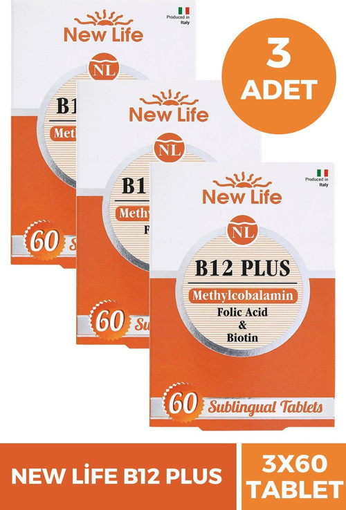 B12 Plus Methylcobalamin 60 Tablet 3 Adet