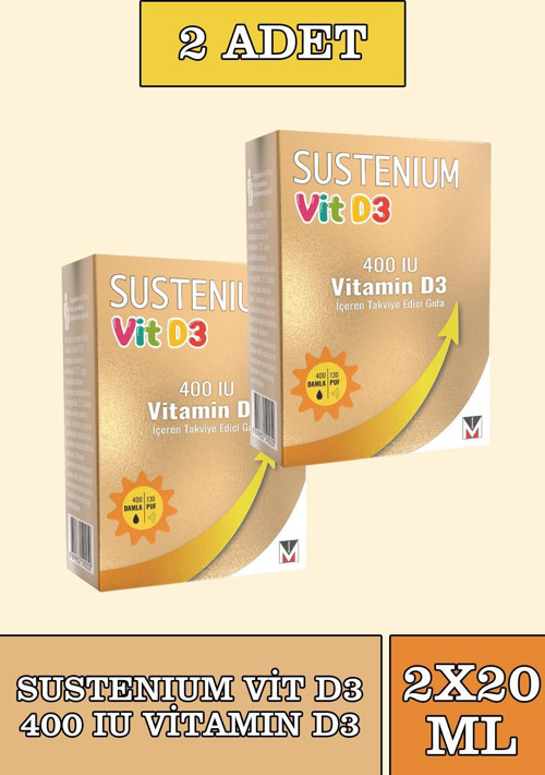 Vitamin D3 400 IU Sprey 20 ml 2 Adet
