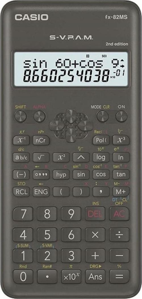 Fx-82-M Hesap Makinesı Bilimsel 2 Satır Ekran 240 Fonksiyon
