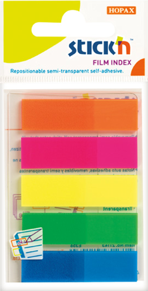 Stickn İndeks 25 Yaprak 45X12 Neon 5 Renk 21050