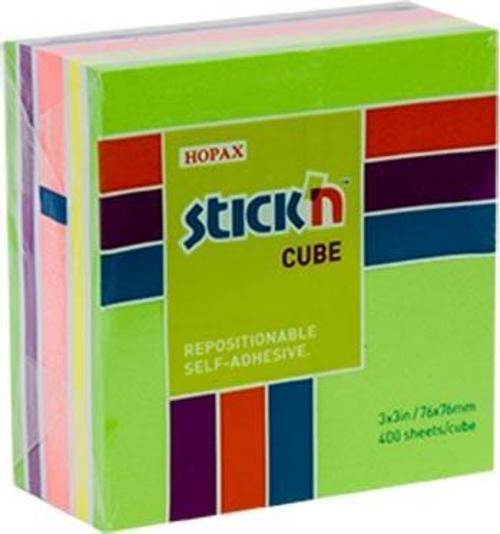 Stickn Yapışkanlı Not Kağıdı 76X76 Mm Küp 5 Renk 400 Yaprak 4-2153700-5001