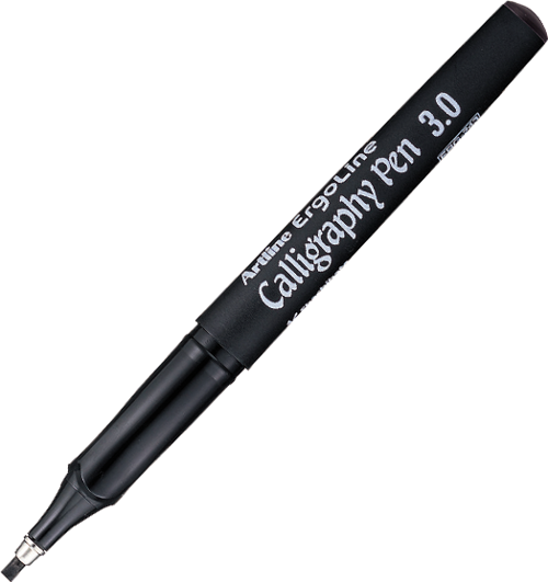 Ek-243 Calligraphy Pen Kaligrafi Kalemi 3.0 Mm Siyah (12 Li Kutu)