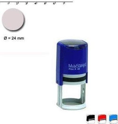 R24 Mobi Stamps Yuvarlak Kaşe Printer Otomatik 24 MM