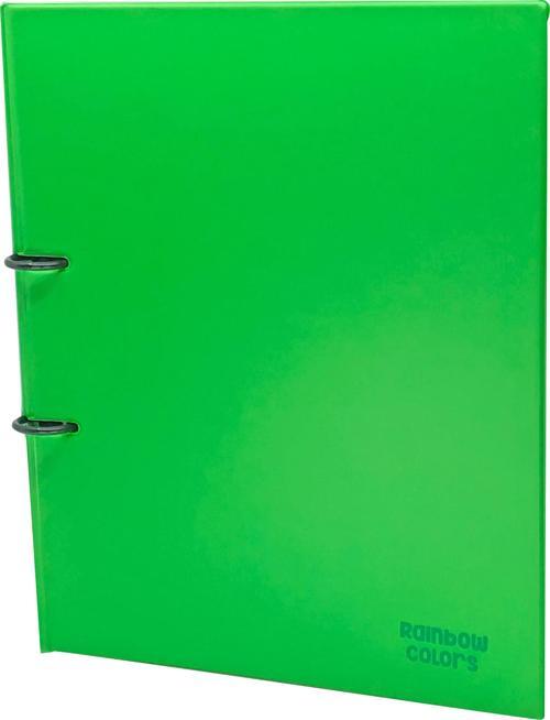 Rainbow Colors 2 Halkalı Klasör A4 Pvc Yeşil 121-19