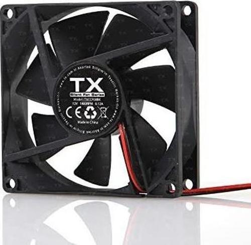 8Cm Siyah Kasa Fanı TX-CC-F08BK